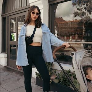 Kindred Bravely Sublime Bamboo Longline Nursing Crop Top